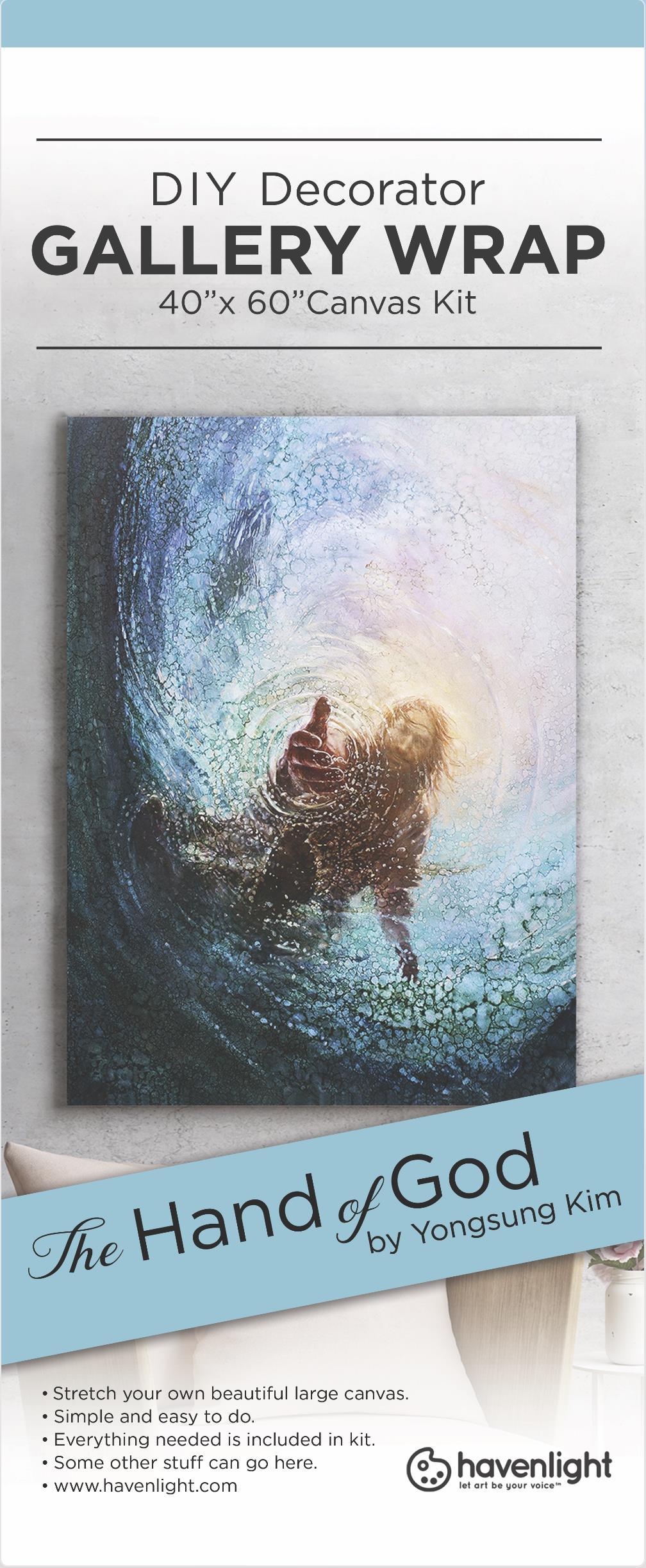 DIY Decorator Gallery Wrap Kit 40 x 60 The Hand of God by Yongsung Kim