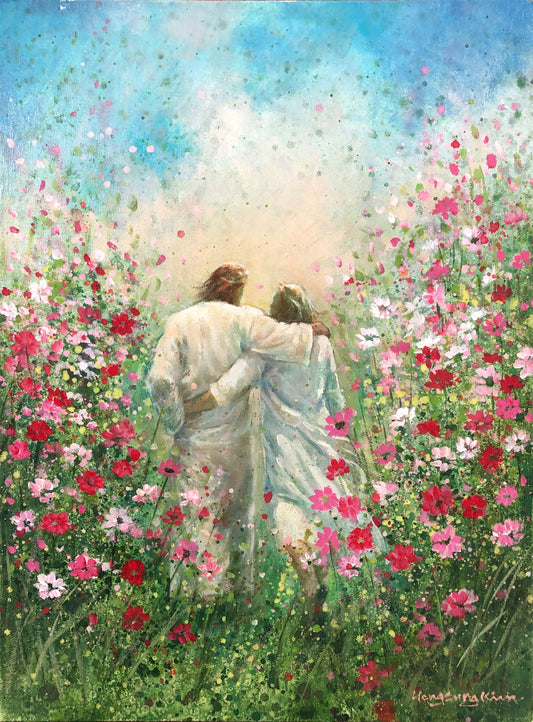 Divine Companion Original Painting 12 x 16